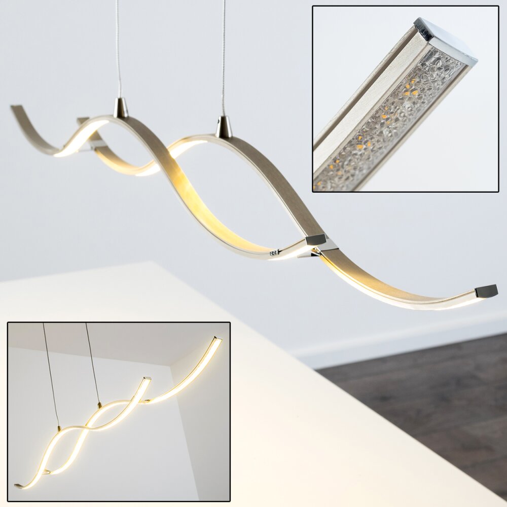 Lampa Wisząca Kurikko LED Nikiel matowy, 1-punktowy main product photo