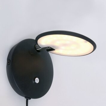 Steinhauer Zenith Lampa ścienna LED Czarny, 1-punktowy