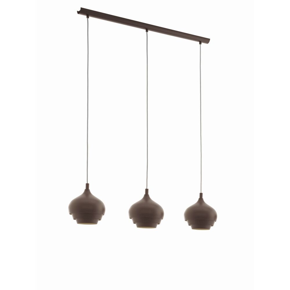 Eglo CAMBORNE Lampa Wisząca Brązowy, 3-punktowe main product photo