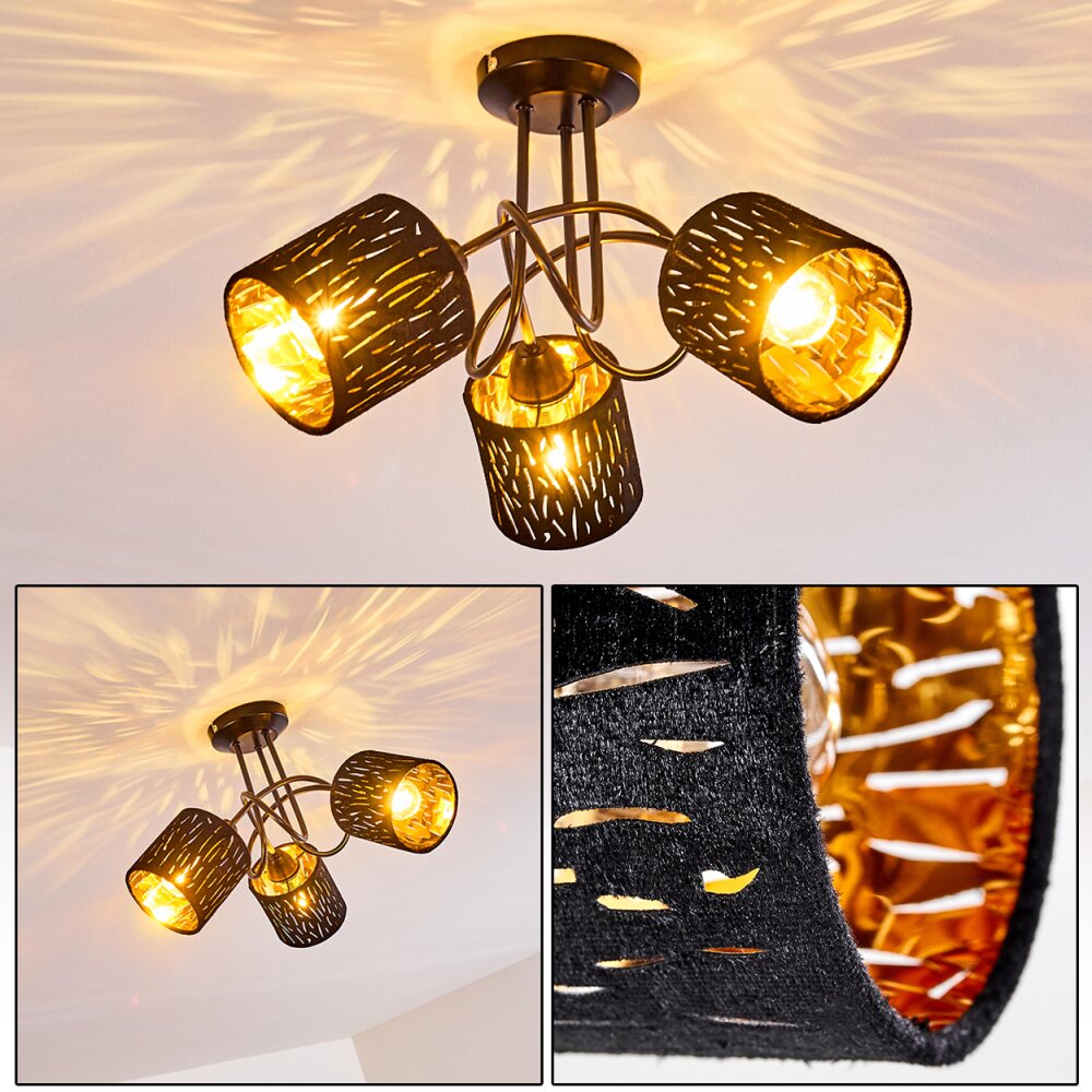Liared Lampa Sufitowa Czarny, 3-punktowe main product photo
