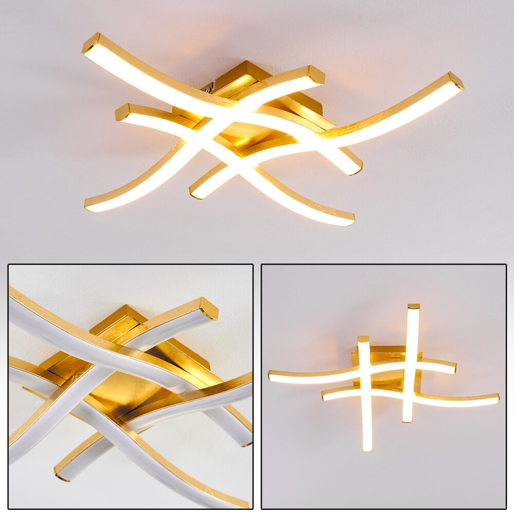 Grossarl Lampa Sufitowa LED Złoty, 4-punktowe main product photo