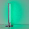 Flaut Lampa stołowa LED Chrom, 1-punktowy, Zdalne sterowanie, Zmieniacz kolorów