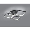 Trio Sorrento Lampa Sufitowa LED Czarny, 1-punktowy