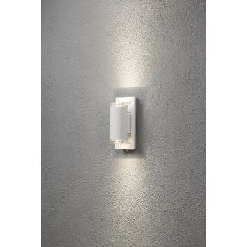 Konstsmide Potenza Lampa ścienna LED Biały, 2-punktowe