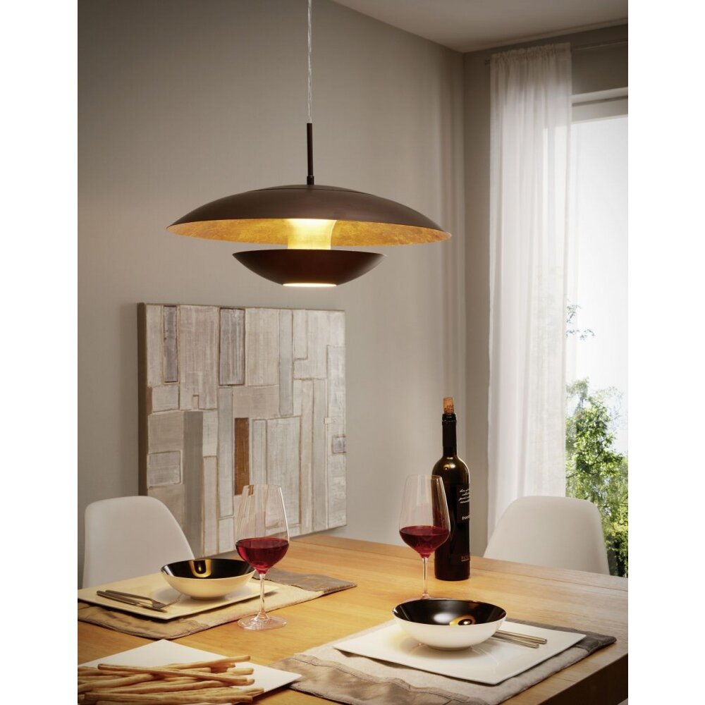 Eglo NUVANO Lampa wisząca Brązowy, Złoty, 1-punktowy main product photo