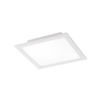 Leuchten Direkt Ls-FLAT Lampa Sufitowa LED Biały, 1-punktowy, Zdalne sterowanie, Zmieniacz kolorów