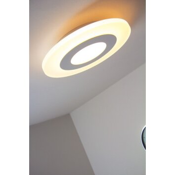 Helestra lampa sufitowa LED Aluminium, Biały, 1-punktowy