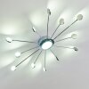 Mirror Lampa Sufitowa LED Chrom, 1-punktowy, Zdalne sterowanie