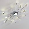 Mirror Lampa Sufitowa LED Chrom, 1-punktowy, Zdalne sterowanie