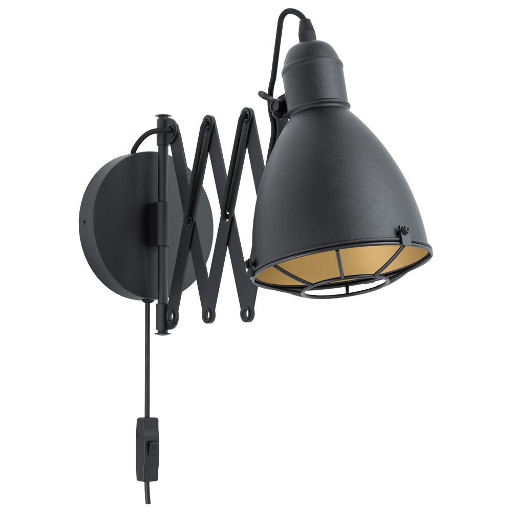 EGLO TREBURLEY Lampa ścienna Złoty, Czarny, 1-punktowy main product photo