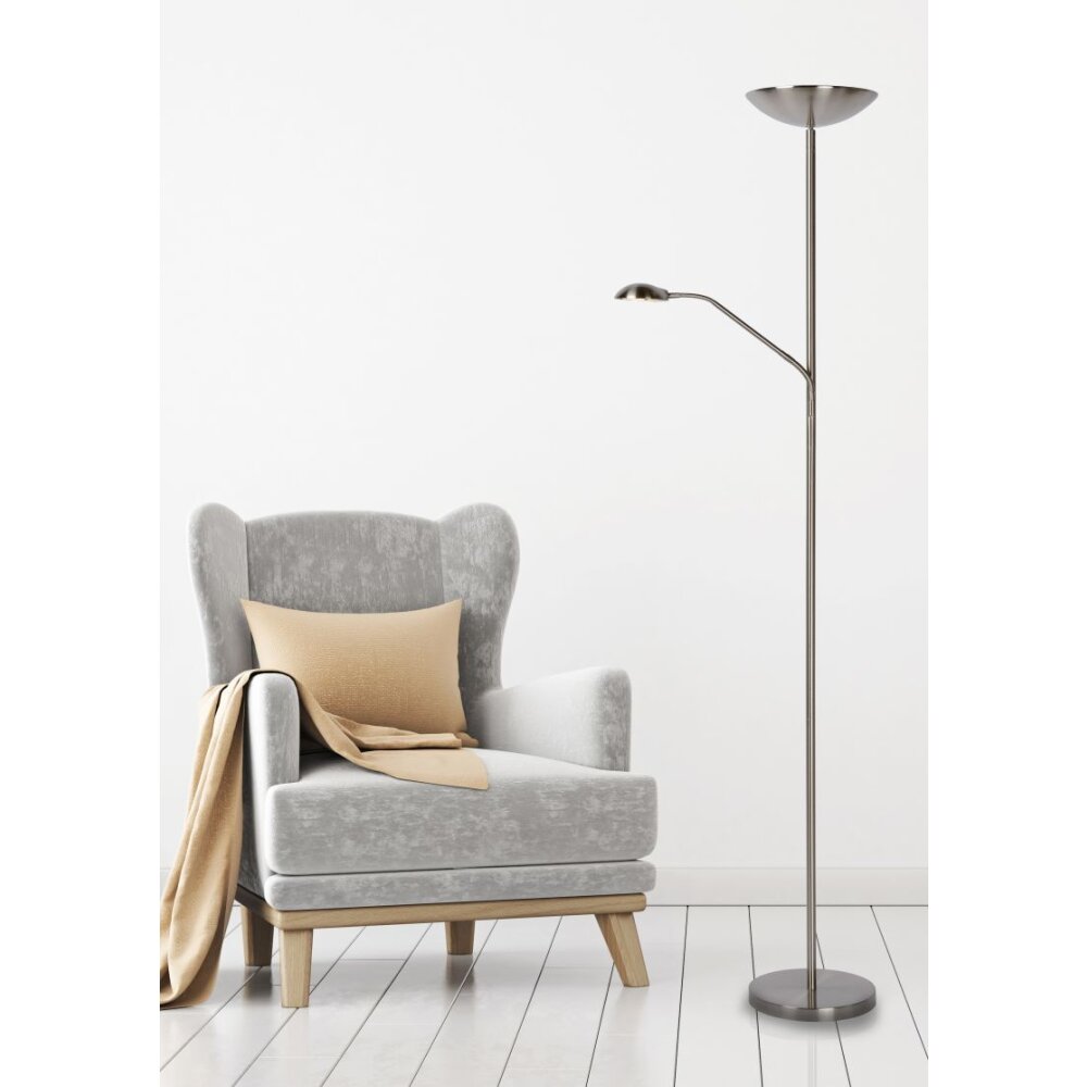 Lucide ZENITH Lampa Stojąca LED Chrom, 1-punktowy main product photo