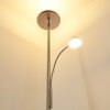Veteli Lampa Stojąca oświetlająca sufit LED Chrom, Nikiel matowy, 2-punktowe