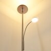 Veteli Lampa Stojąca oświetlająca sufit LED Chrom, Nikiel matowy, 2-punktowe
