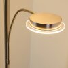 Veteli Lampa Stojąca oświetlająca sufit LED Chrom, Nikiel matowy, 2-punktowe