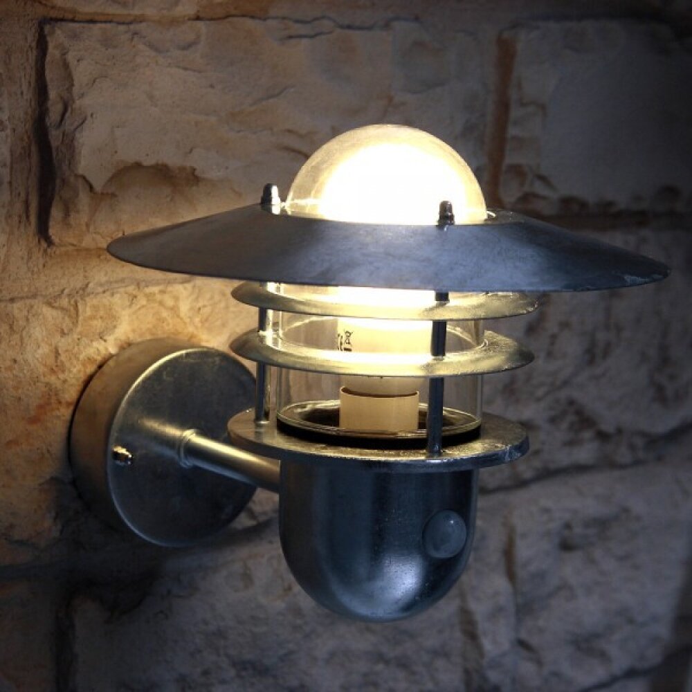 Nordlux Agger Sensor zewnętrzny kinkiet Ocynkowany, 1-punktowy, Czujnik ruchu main product photo