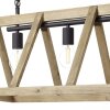 Brilliant Matrix Wood Lampa Wisząca Jasne drewno, 4-punktowe