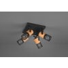 Trio Tosh reflektor LED Czarny, 4-punktowe