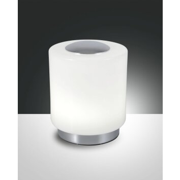 Fabas Luce Simi Lampa stołowa LED Chrom, 1-punktowy