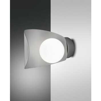 Fabas Luce Adria Lampa ścienna LED Srebrny, 1-punktowy