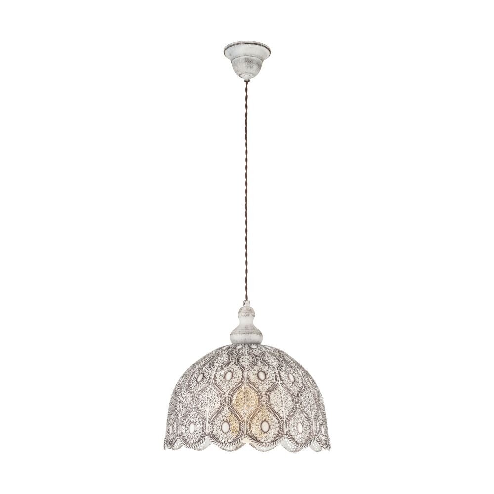 Eglo TALBOT 2 Lampa Wisząca Ciemnobrązowy, Biały, 1-punktowy main product photo