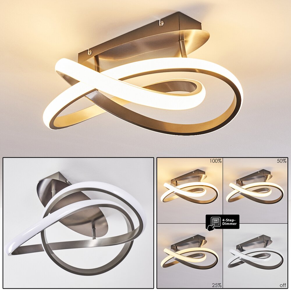 Cochato Lampa Sufitowa LED Nikiel matowy, 1-punktowy main product photo
