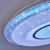 Avoriaz Lampa Sufitowa LED Biały, 2-punktowe, Zdalne sterowanie, Zmieniacz kolorów
