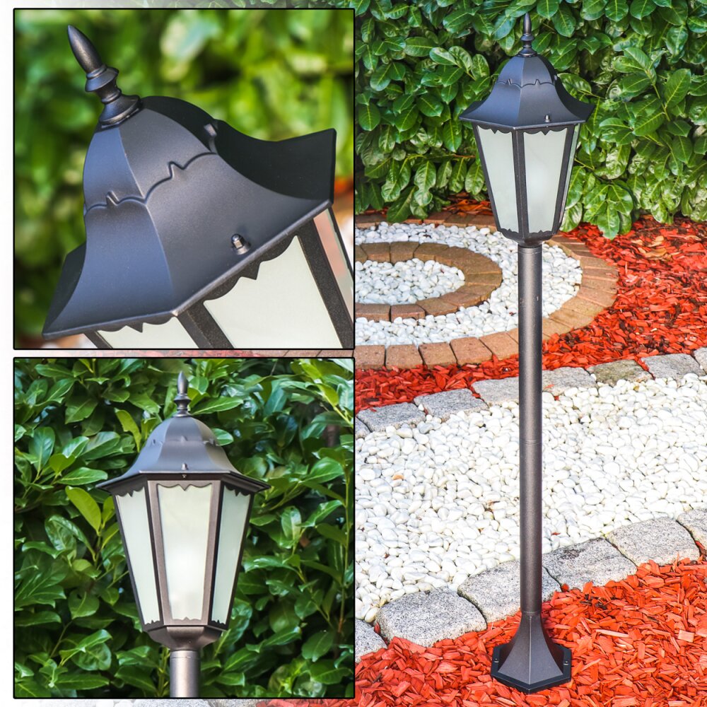 Hongkong Frost Zewnętrzna Lampa Stojąca Czarny, 1-punktowy main product photo