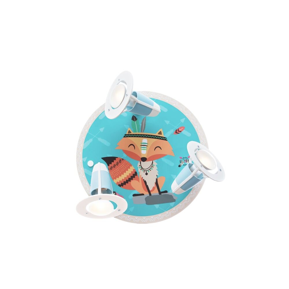 Elobra FUCHS FILIP sufitowa W kolorze kremowym, Zielony, 3-punktowe main product photo