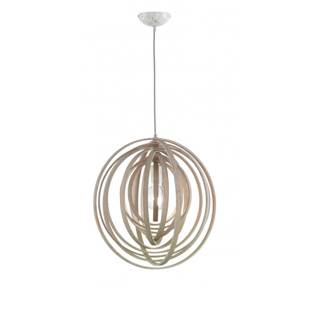 Trio BOOLAN Lampa wisząca Jasne drewno, 1-punktowy main product photo