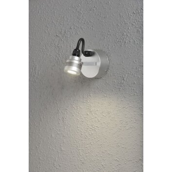 Konstsmide MONZA lampa ścienna LED Aluminium, 1-punktowy