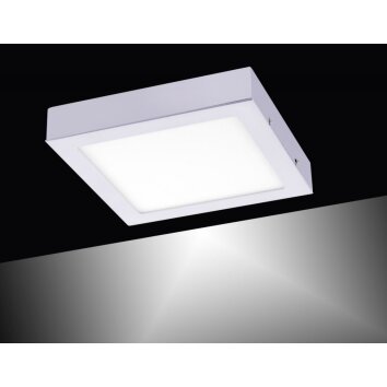 Leuchten-Direkt OSKAR Lampa sufitowa LED Srebrny, 1-punktowy