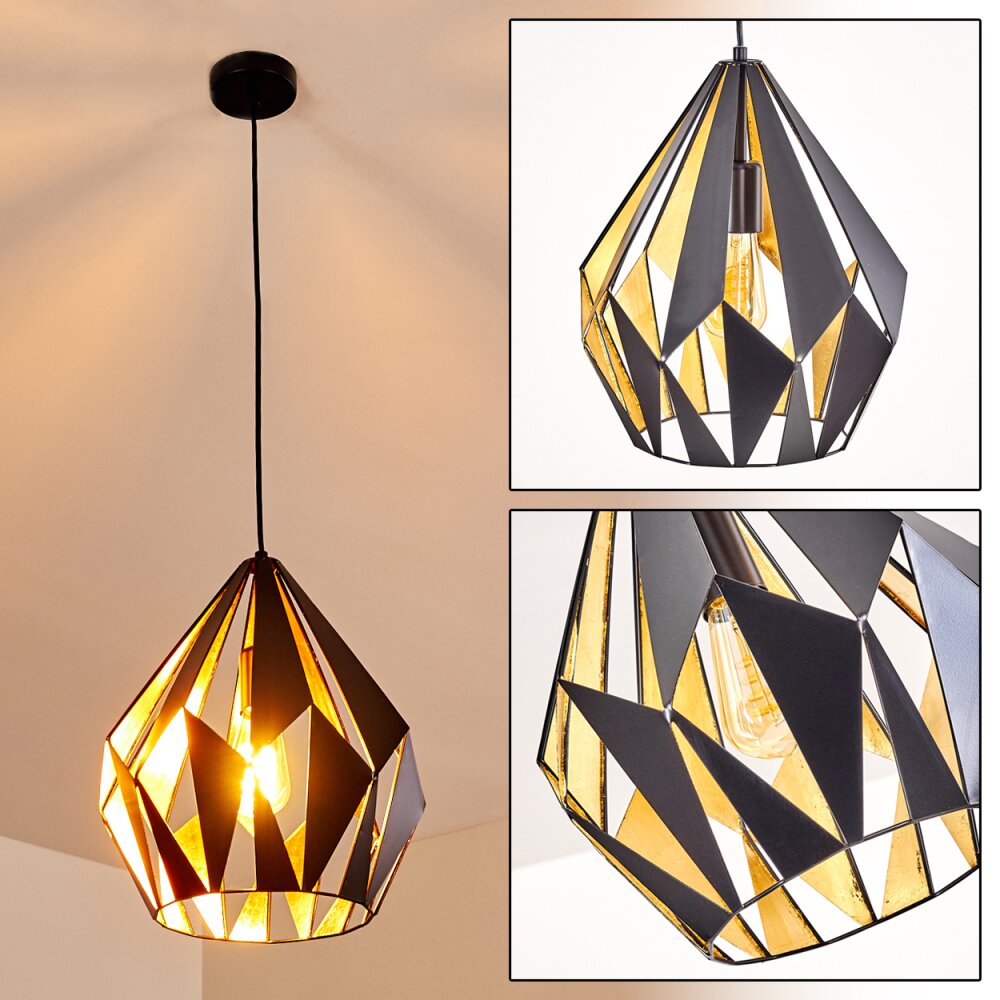 Marang Lampa Wisząca Czarno-złoty, 1-punktowy main product photo
