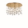 Ideal Lux MOONLIGHT Lampa Sufitowa W kolorze szampana, Kryształowa, 12-punktowe