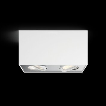 Philips Box Lampa Sufitowa LED Biały, 2-punktowe