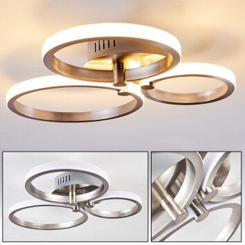 Volonne Lampa Sufitowa LED Srebrny, 3-punktowe