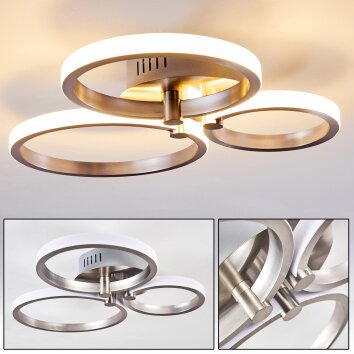 Volonne Lampa Sufitowa LED Stal nierdzewna, Srebrny, 3-punktowe