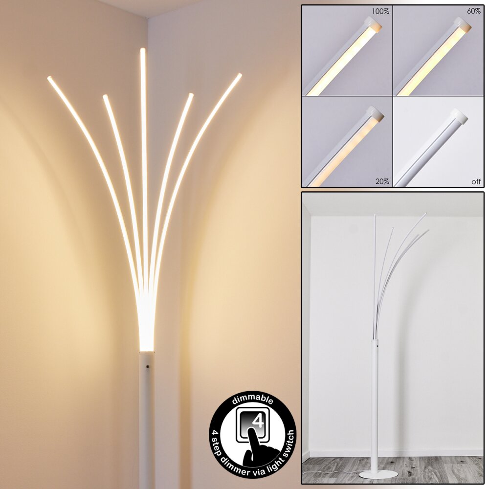 Bakersfield Lampa Stojąca LED Biały, 1-punktowy main product photo