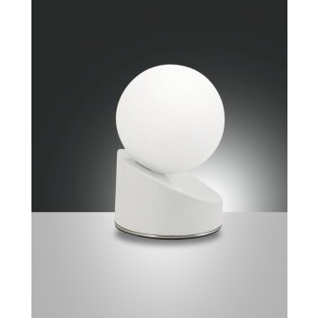 Fabas Luce Gravity Lampa stołowa LED Biały, 1-punktowy