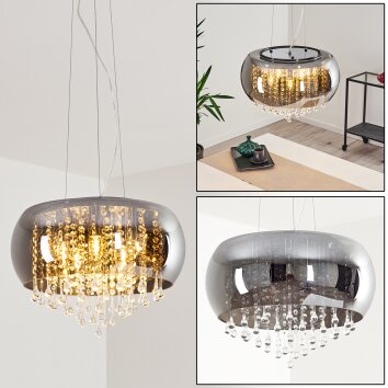 Ventspils Lampa Wisząca Chrom, 5-punktowe
