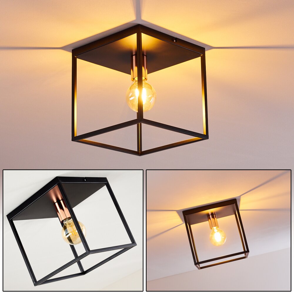 Yuhigaoka Lampa Sufitowa Czarny, 1-punktowy main product photo