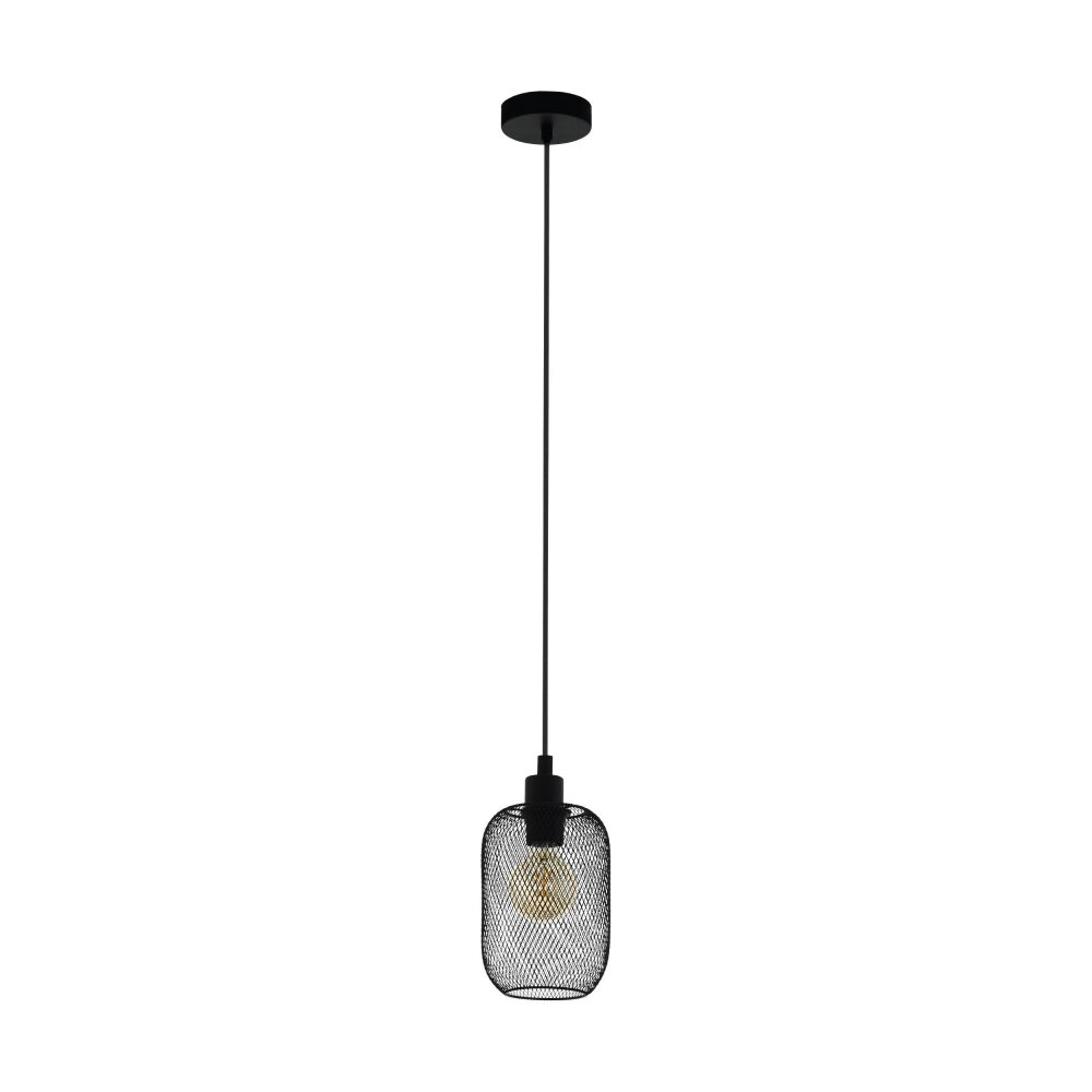 Eglo WRINGTON Lampa Wisząca Czarny, 1-punktowy main product photo