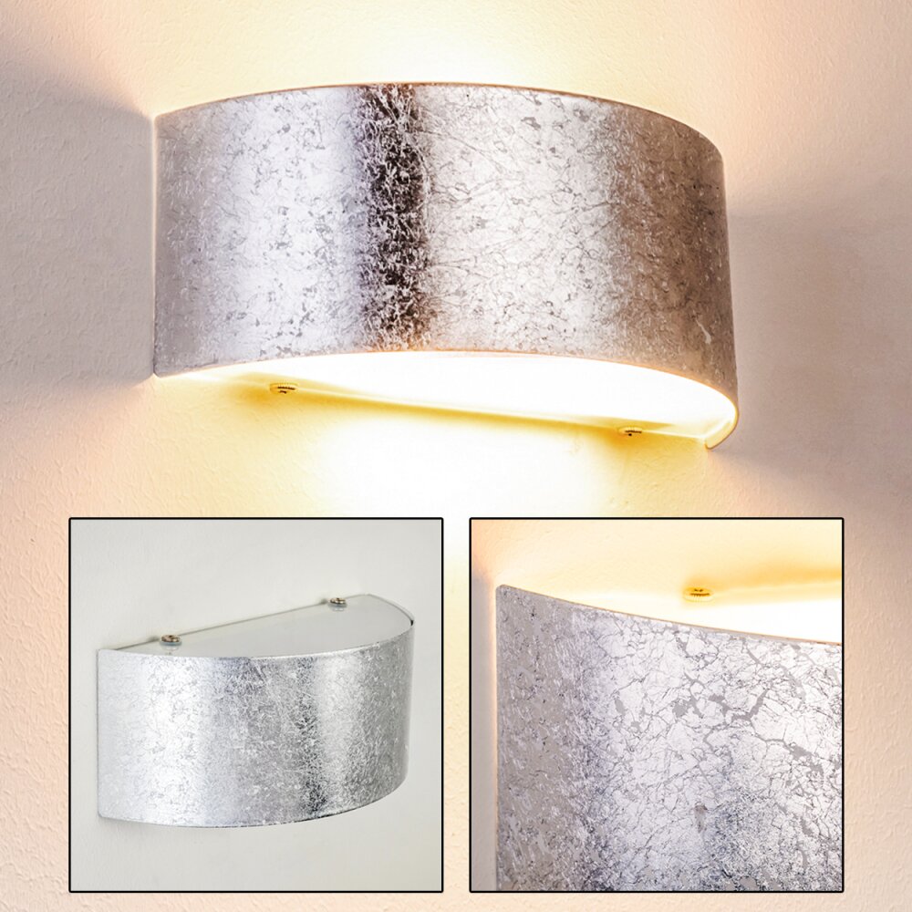 Lesina M Lampa ścienna Srebrny, 2-punktowe main product photo