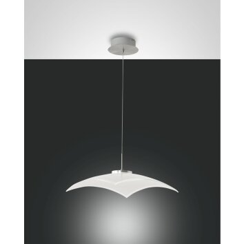 Fabas Luce Desus Lampa Wisząca LED Nikiel matowy, 1-punktowy