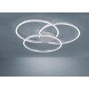 Paul Neuhaus Q-KATE Lampa Sufitowa LED Srebrny, 3-punktowe, Zdalne sterowanie