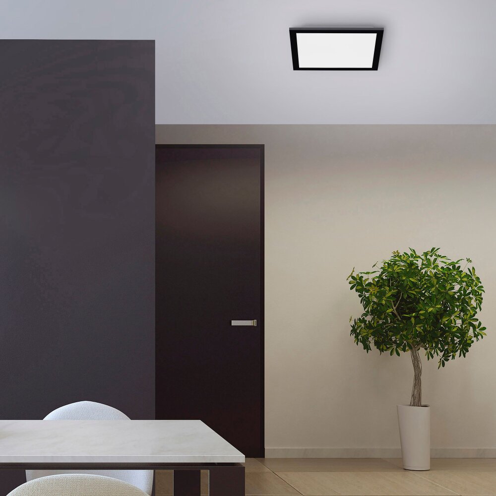 Leuchten-Direkt FLAT Lampa Sufitowa LED Czarny, 1-punktowy, Zdalne sterowanie main product photo