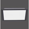 Leuchten-Direkt FLAT Lampa Sufitowa LED Czarny, 1-punktowy, Zdalne sterowanie