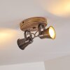 Skodsbol Lampa Sufitowa Antracytowy, Jasne drewno, 2-punktowe