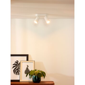 lampy sufitowe listwy Lucide XYRUS LED Biały, 2-punktowe
