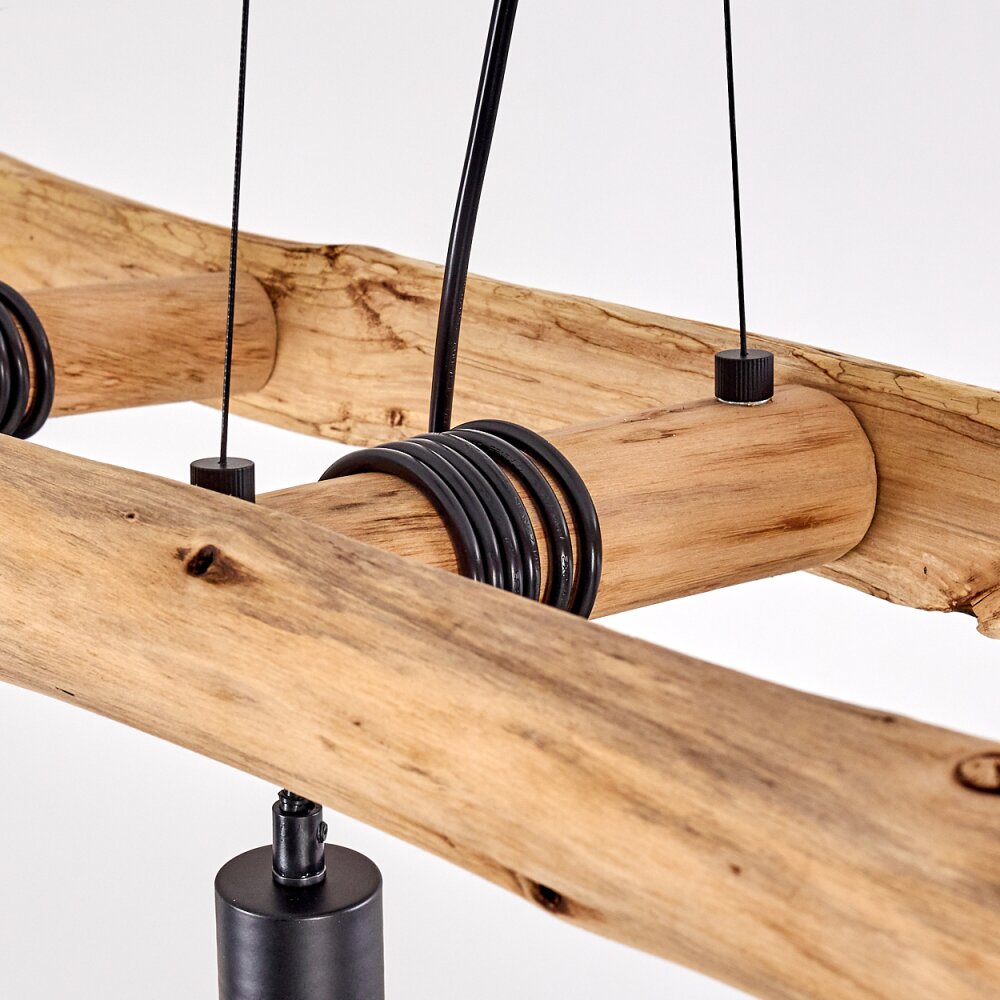 何でも揃う Yaak Lampa Wisząca Jasne drewno, Czarny H3350621 | swiatlampy.pl サッカーボール
