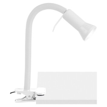 Brilliant Flex Lampy zaciskowe Biały, 1-punktowy